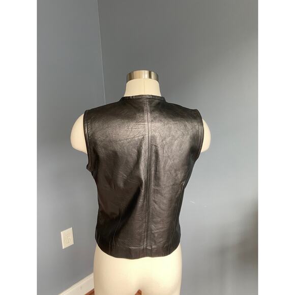 Genuine leather vest from the 90’s - Picture 2 of 8